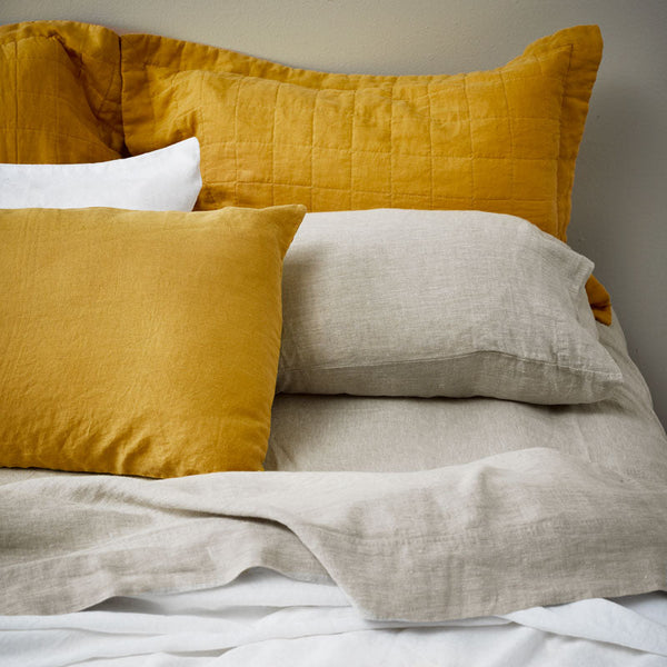 100% Linen Pillowcases - Natural (3671241719887)