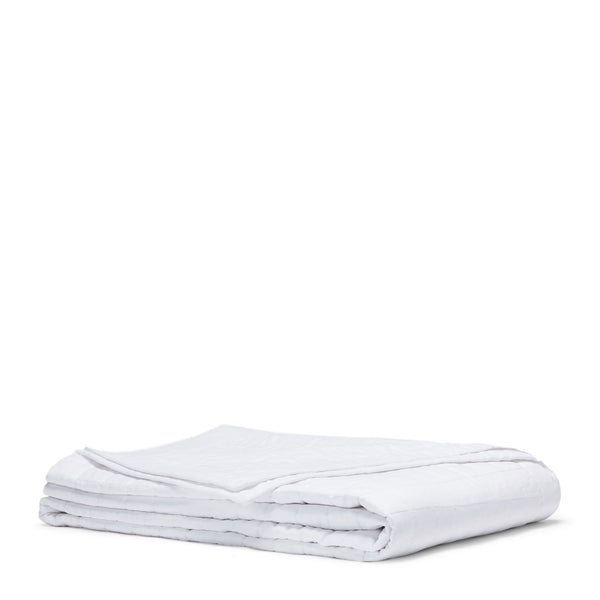 Cambric Cotton Coverlet - White (6575331409999)