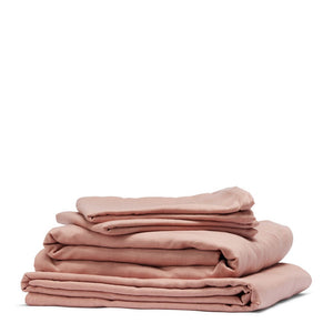Cambric Cotton Sheet Set - Woodrose (6604484935759)