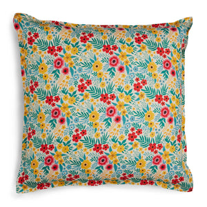 100% Linen Island Floral Printed Euro Pillowcase (6604485394511)