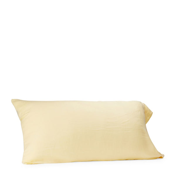 Pure Linen King Pillowcase - Buttercup