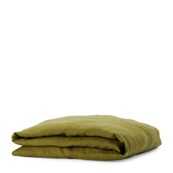 Pure Linen Fitted Sheet - Foliage