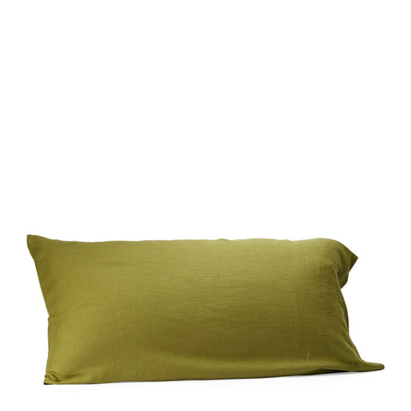 Pure Linen King Pillowcase - Foliage