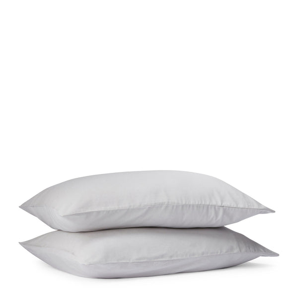 Soft Washed Cotton Pillowcase Pair - Frost