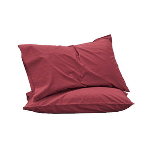 450Tc Cotton Percale Standard Pillowcase Pair - Brick (4489940500559)