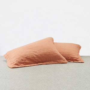 100% Linen Pillowcase - Adobe (3671242637391)
