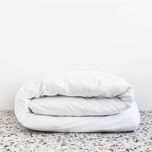 Extra Soft Washed Sateen Duvet Cover - White (9785659856)