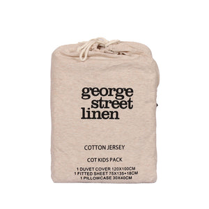 Kids Cotton Jersey Duvet Cover Pack - Latte (4829367894095)