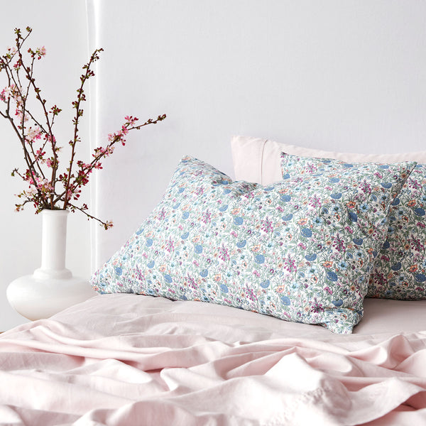 Rachel Standard Pillowcase each - made with Liberty fabric
