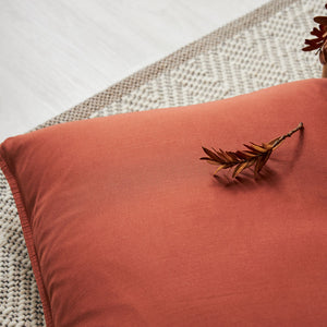 Bamboo Linen Standard Pillowcase Pair - Clay (4836422778959)