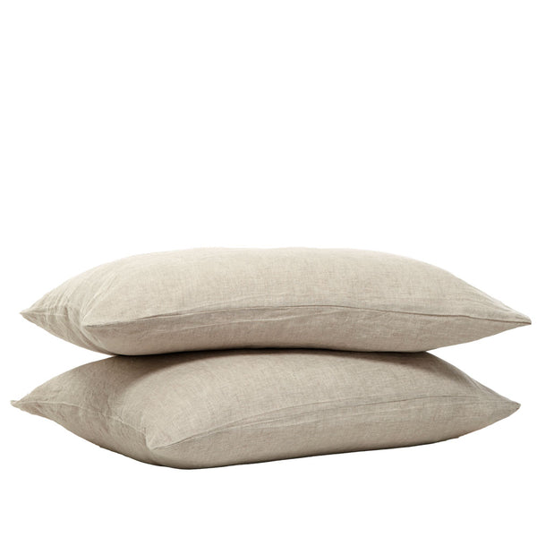 100% Linen Pillowcases - Natural (3671241719887)