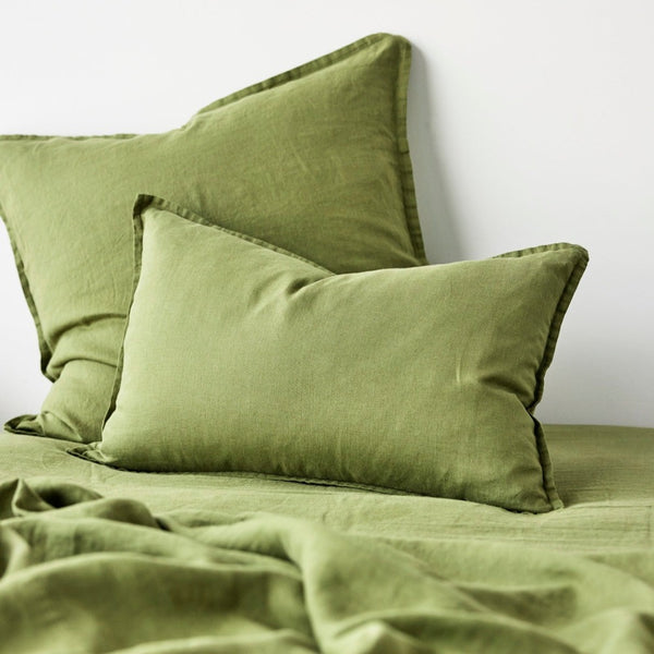 Pure Linen Cushion - Foliage