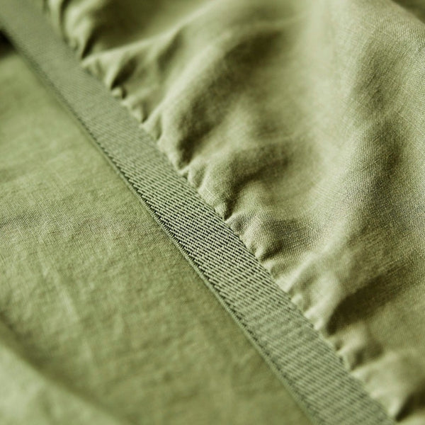 Pure Linen Fitted Sheet - Foliage