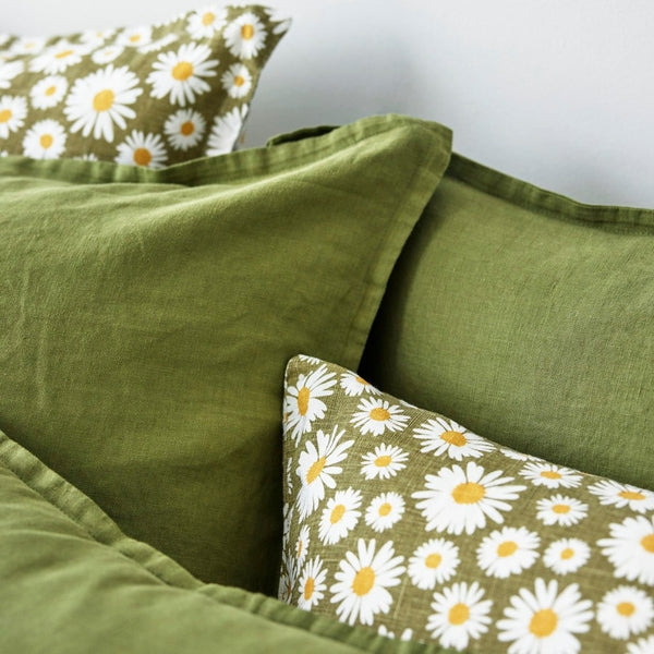 Pure Linen Duvet Cover Set - Foliage