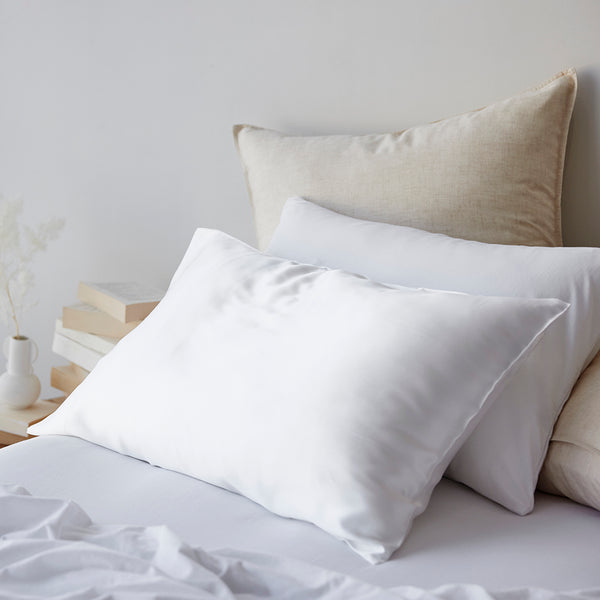 Cotton Jersey Pillowcase Pair - White