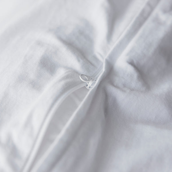 Cotton Jersey Duvet Cover - White
