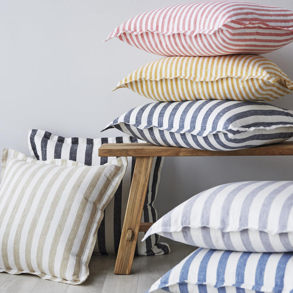 Linen Stripes Cushion Cover - 50x50cm