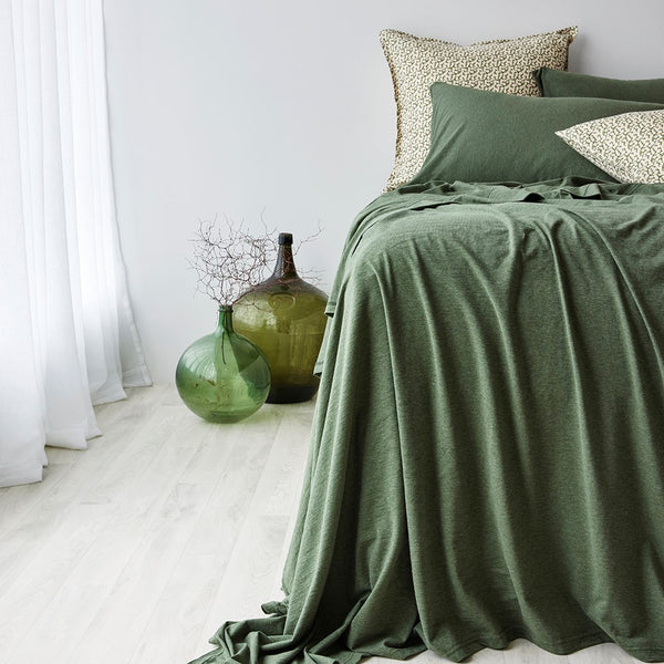 Cotton Jersey Fitted sheet - Avocado