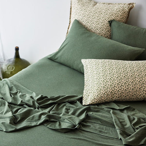 Cotton Jersey Fitted sheet - Avocado