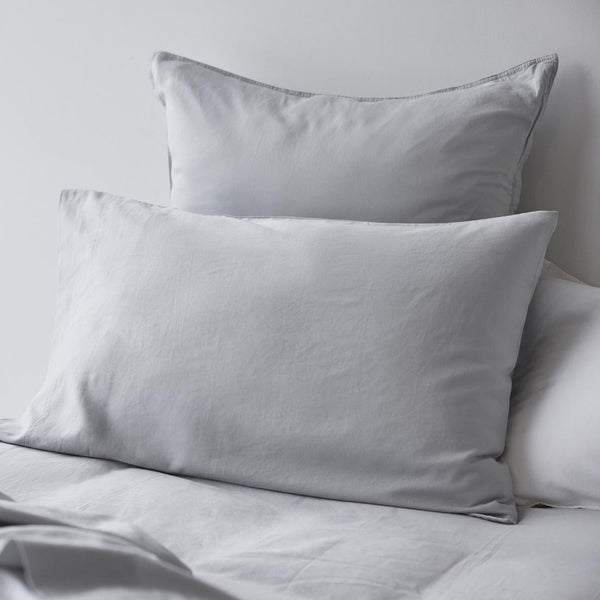 Soft Washed Cotton Sheet Set - Frost