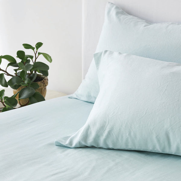Bamboo Linen Standard Pillowcase Pair - Haze
