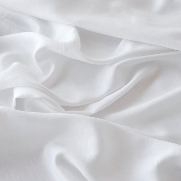 Bamboo Linen Flat Sheet - White