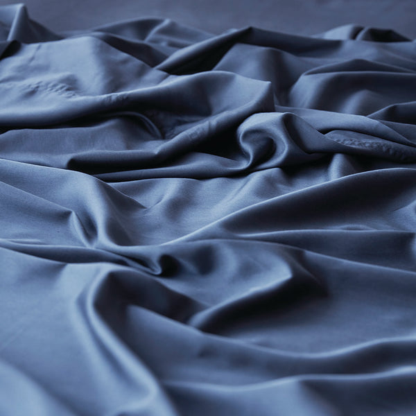 Bamboo Cotton Fitted Sheet - Navy